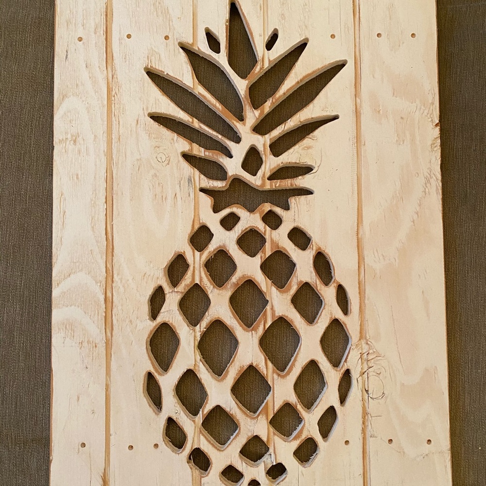 Wooden Pineapple Wall Art